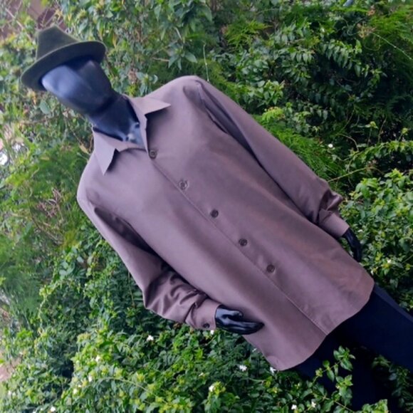 BOSS, HUGO BOSS MEN'S VINTAGE (5) BUTTON LUXURY LIGHT TRENCH COAT